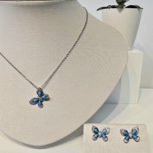 Conjunto Borboleta Nano Turquesa