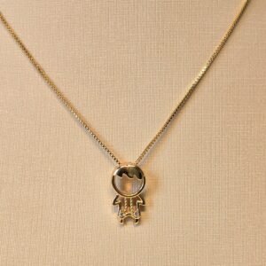 Colar  Menino c/ zircônia