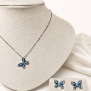 Conjunto Borboleta Nano Turquesa